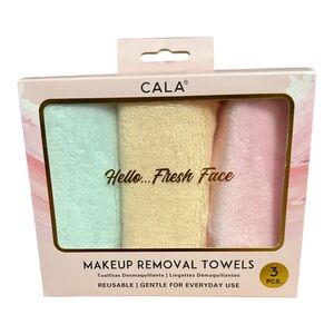 CALA Makeup Removal Towels - Mint, Yellow, Pink